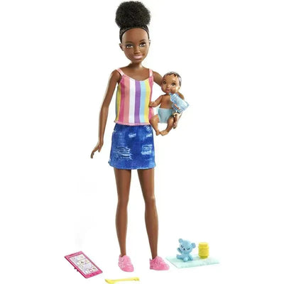 Mattel - Barbie Skipper Babysitters Doll & Accessories Set (Brunette Doll) Image 1