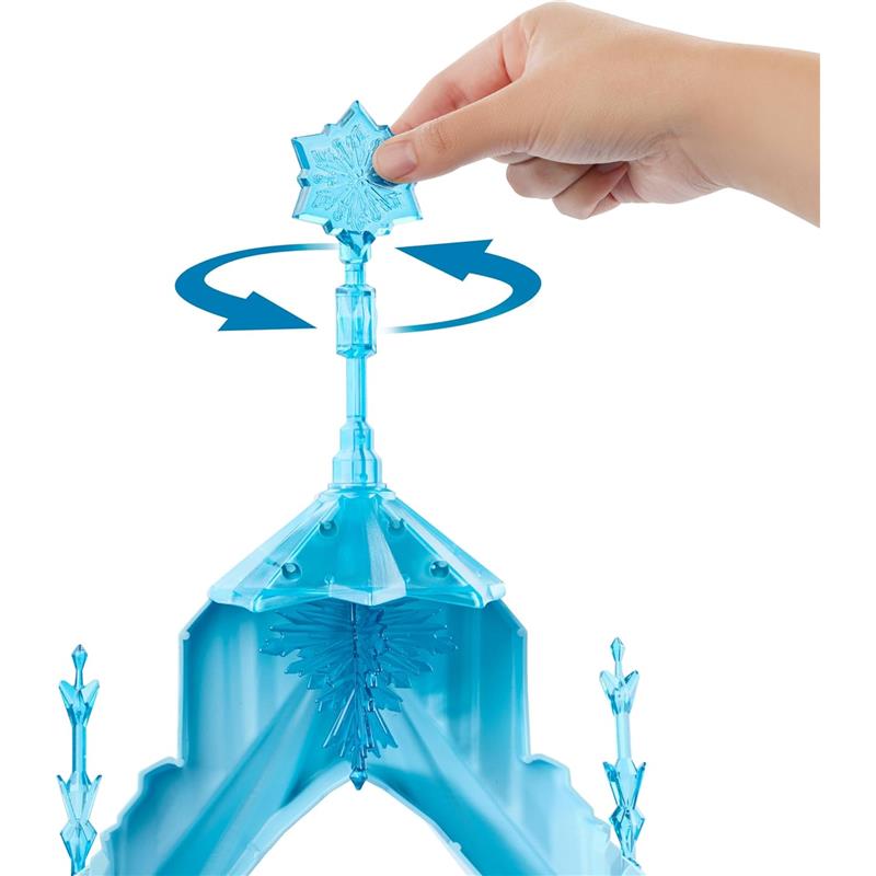 Mattel - Disney Frozen Elsa Ice Castle Playset with Olaf Figure Image 2