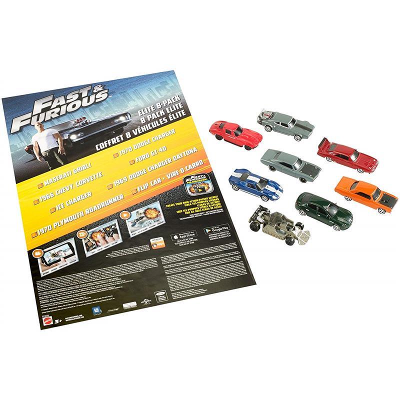 Mattel Fast & Furious Elite Diecast Vehicles, Assorted Cars  Image 1