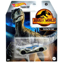 Mattel - Hot Wheeels Jurassic World Velociraptor Blue Image 1