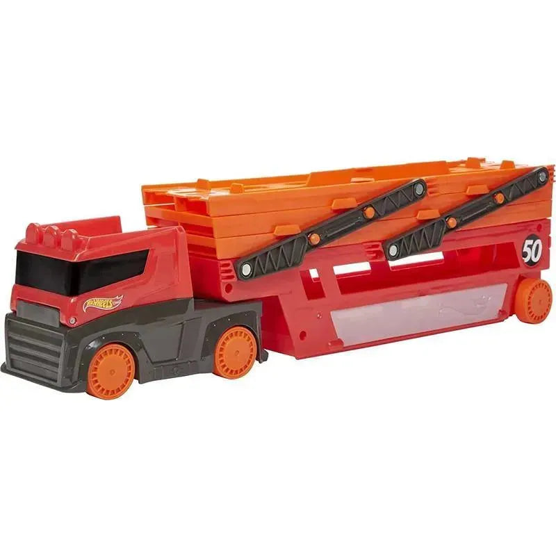 Mattel - Hot Wheels Mega Hauler with 6 Expandable Levels Image 1