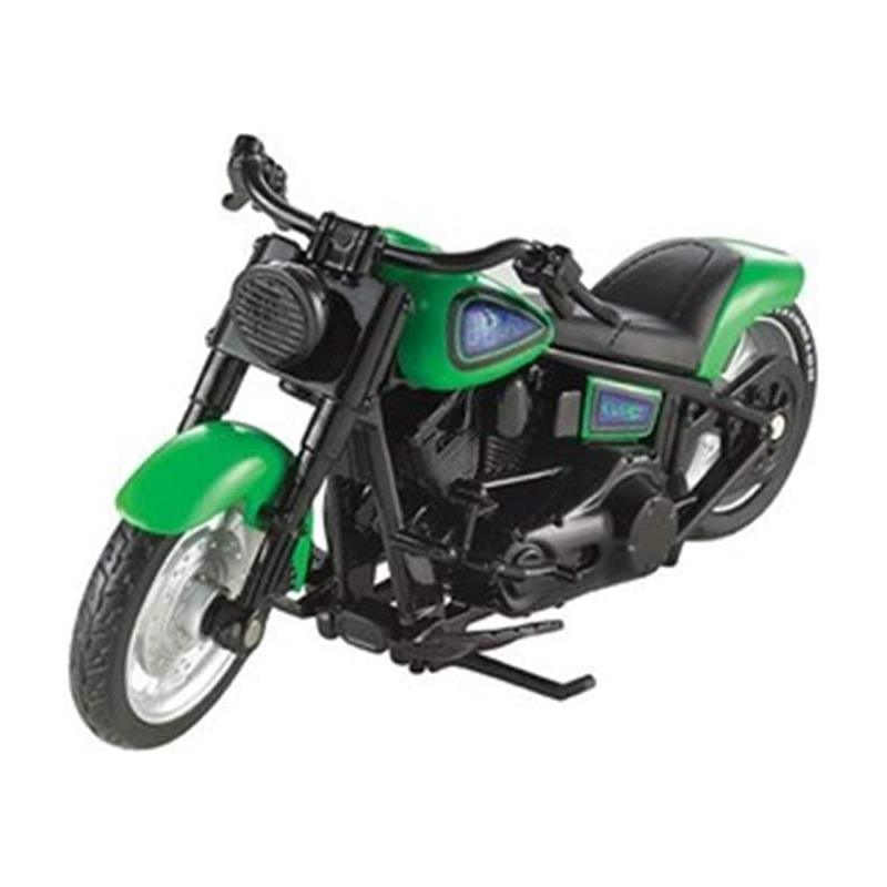 Mattel - Hot Wheels Street Power Green Fat Ride Motorcycle Image 2