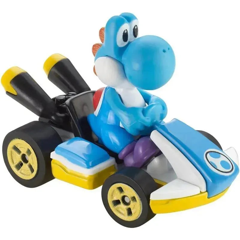 Mattel - Hw Mario Kart, Light-Blue Yoshi Standard Kart Image 4