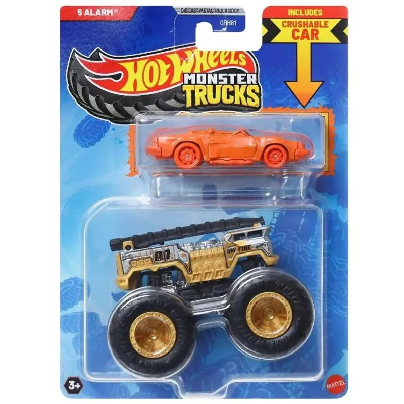 Mattel - Hw Mt Die-Cast & Truck 5Alarm Crushed Coupe - Speed Bump Image 1
