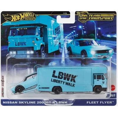 Mattel - Team Transport Fleet Flyer & Nissan Skyline 2000Gt-R Lbwk Image 1