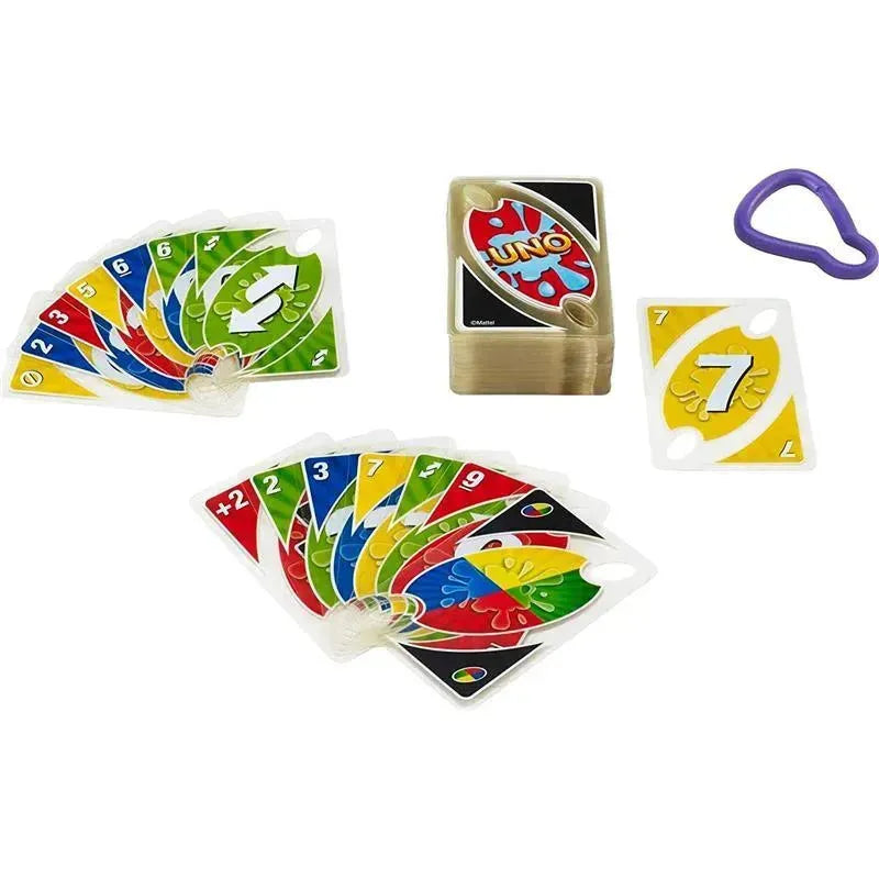 ?Mattel - UNO Splash Card Game for Outdoor Camping Image 2