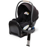 Maxi-Cosi Ambra Infant Car Seat in Caspian Caviar, featuring a black fabric seat, harness system, and a protective base.