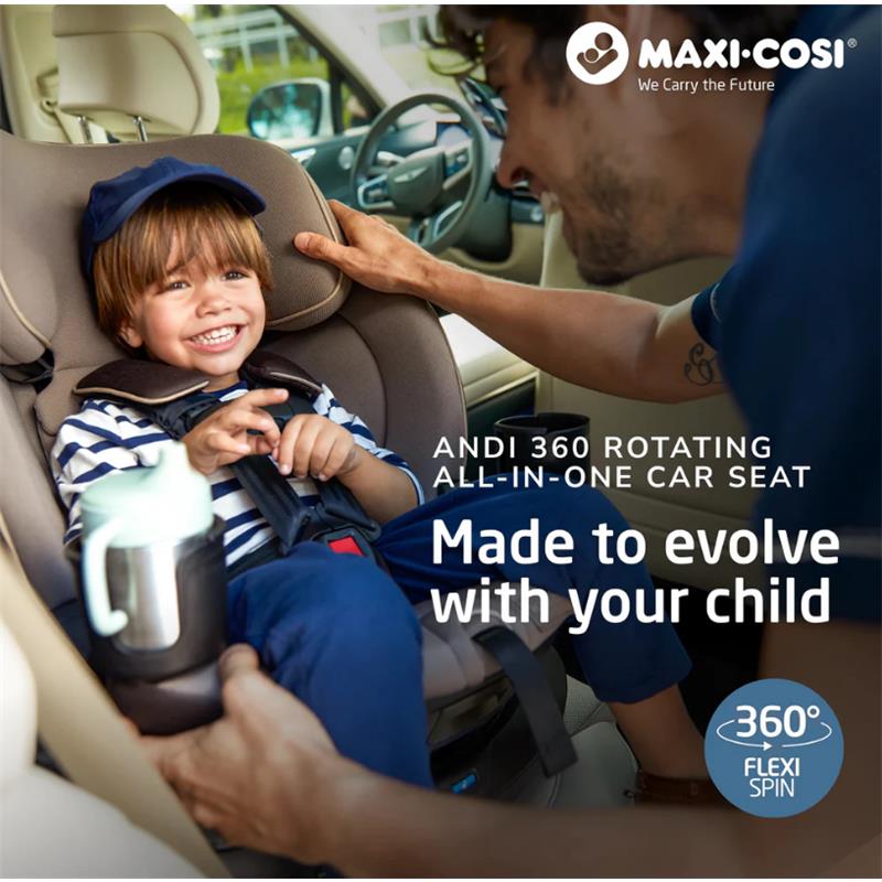 Maxi-Cosi - Andi 360 Rotating All-in-One Convertible Car Seat, Caspian Caviar Image 4