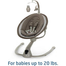 Maxi-Cosi - Cassia Smart Baby Swing for Infants, Truffle Image 16