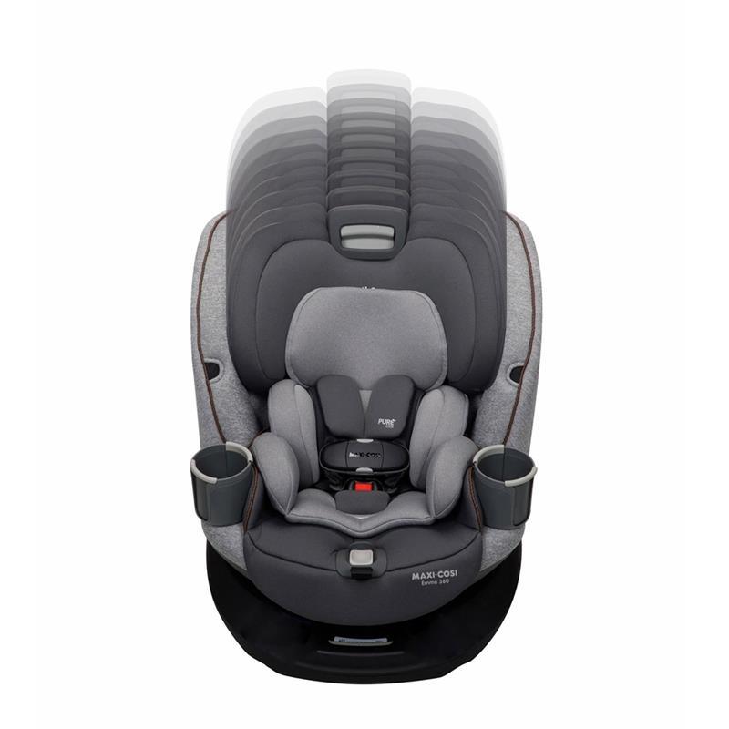Maxi-Cosi - Emme 360 All-in-One Rotational Convertible Car Seat, Midnight Black Image 5