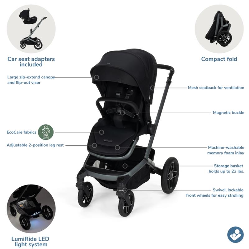Maxi-Cosi - Fame Modular Stroller, Twillic Black Image 14