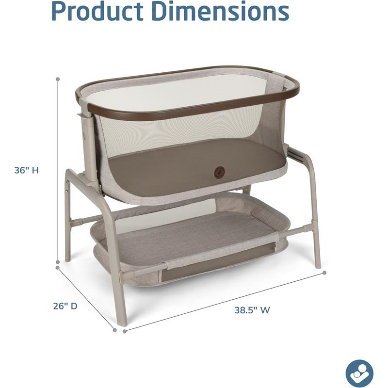 Maxi-Cosi - Iora Baby Bassinets Bedside Sleeper, Truffle Image 14
