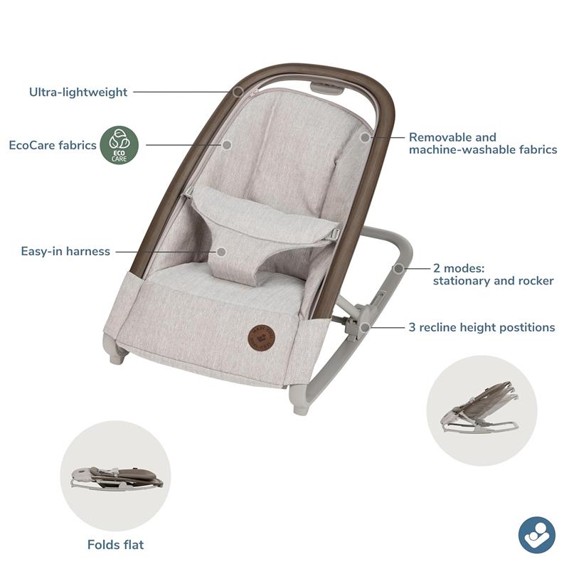 Maxi-Cosi - Kori 2-in-1 Baby Bouncer Seat for Infants, Truffle Image 5