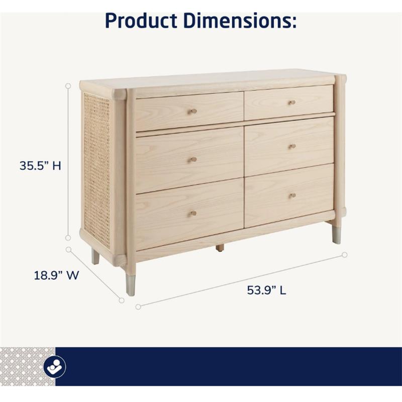 Maxi-Cosi - Nursery Brisa 6-Drawer Dresser, Onyx Heritage Image 4