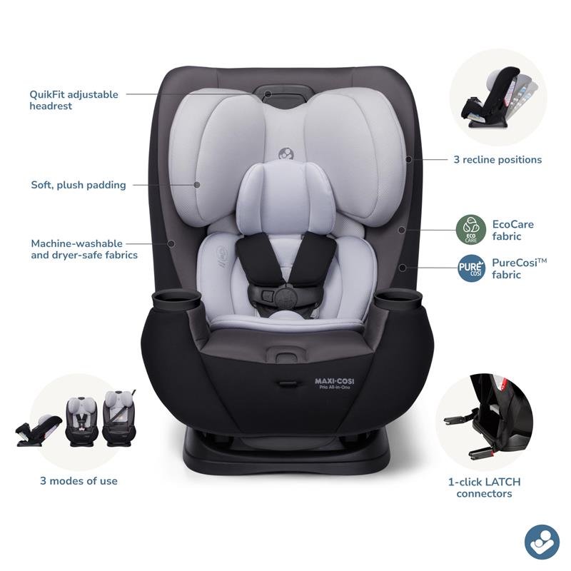 Maxi-Cosi - Pria All-in-One Convertible Car Seat Blackened Pearl Image 5