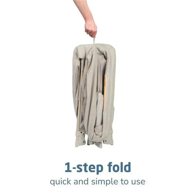 Maxi-Cosi Swift Play Yard in Classic Oat, easily collapsible with a one-step fold for quick and simple use.