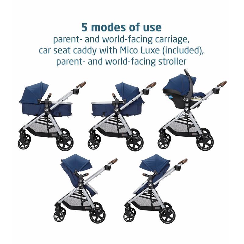 Maxi-Cosi - Zelia 2 Luxe 5-in-1 Modular Travel System, New Hope Navy Image 7