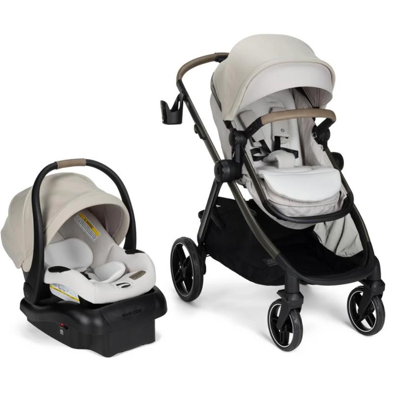 Maxi-Cosi - Zelia Pro 5-in-1 Travel System, Classic Oat Image 1