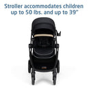 Maxi-Cosi Zelia Pro 5-in-1 Travel System with Mico Pro Infant Car Seat, Caspian Caviar Image 8