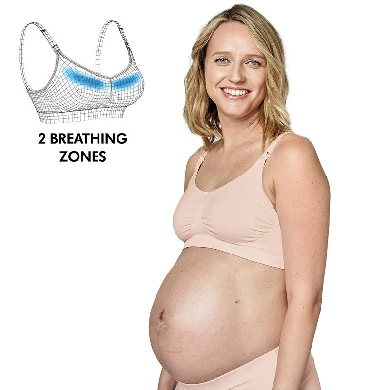 Medela - Keep Cool Bra Seamless Comfort Breathable Pregnancy Bra - Chai Image 3