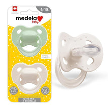 Medela - 2Pk Baby Pacifier, Jade Green & Calm Grey Image 1