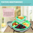 Melii Silicone Plate with 4 Removable Dividers - Bulldog Image 5