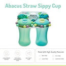 Melii - 2Pk Abacus Straw Sippy Cup, Blue/Mint Image 5