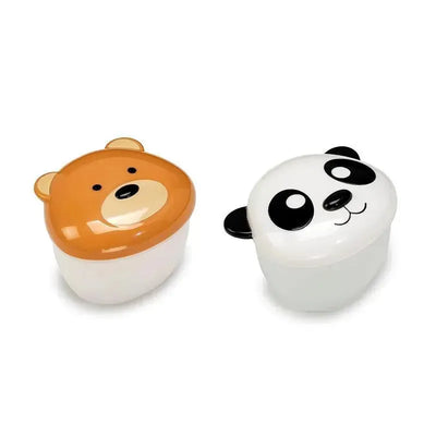 Melii - 2Pk Bear & Panda Snack Container Image 1