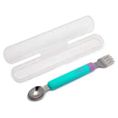 Melii - 2Pk Blue & Purple Spork On The Go Image 2