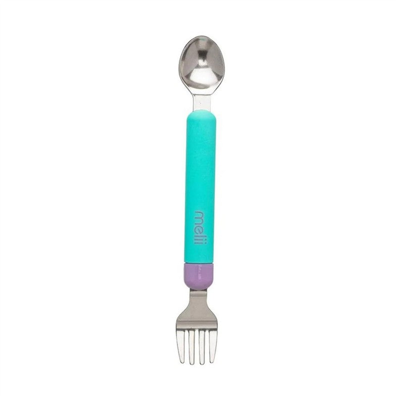 Melii - 2Pk Blue & Purple Spork On The Go Image 6