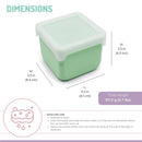 Melii - 2Pk Silicone Snack Container, 236ml/8oz per Container, Blue & Mint Image 3