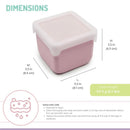 Melii - 2Pk Silicone Snack Container, 236ml/8oz per Container, Pink & Purple Image 3