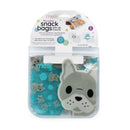 Melii 4Pk Reusable Eva Animal Snack Bags, 2 Bulldog & 2 Shark Image 3