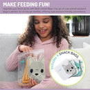 Melii - 4Pk Reusable Sandwich & Snack Bags for Kids & Adults, 2 Cat & 2 Unicorn Image 4