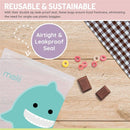 Melii - 4Pk Reusable Sandwich & Snack Bags for Kids & Adults, 2 Cat & 2 Unicorn Image 5
