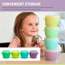 Melii - 4Pk Snap & Go Baby Food Storage Containers with lids, 6 Oz Image 3