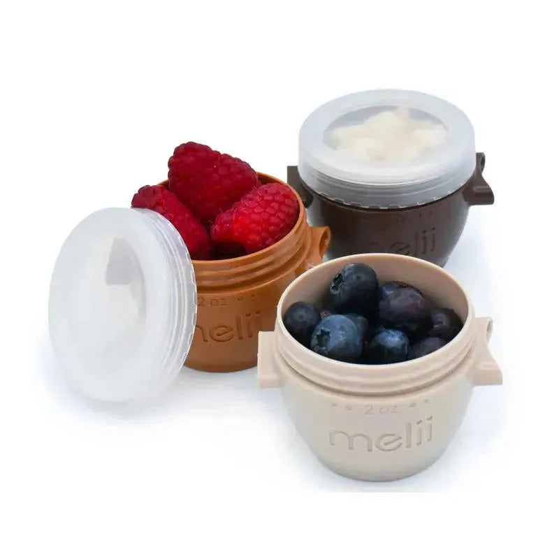 Melii - 6Pk Snap Containers & Go Pods, Neutrals, 2 Oz Image 3