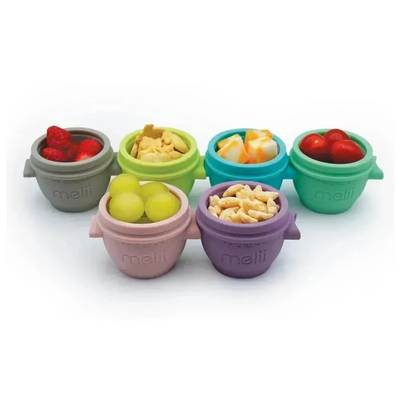 Melii - 6Pk Snap & Go Baby Food Storage Containers with lids, 2 Oz Image 1