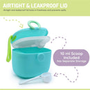 Melii - Baby Formula Storage Container with Integrated Scoop 400ml / 13.5oz Capacity, Blue Image 5