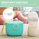 Melii - Baby Formula Storage Container with Integrated Scoop 400ml / 13.5oz Capacity, Blue Image 6