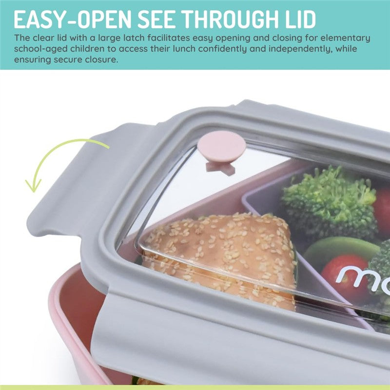 Melii - Bento Box with Removable Compartments, 800ml, Pink Purple Grey Image 5