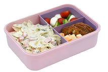 Melii Bento Box with Removable Divider 42.3 oz / 1250 mL - Pink & Purple Image 2