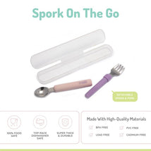 Melii - Pink & Purple Spork On The Go Image 2