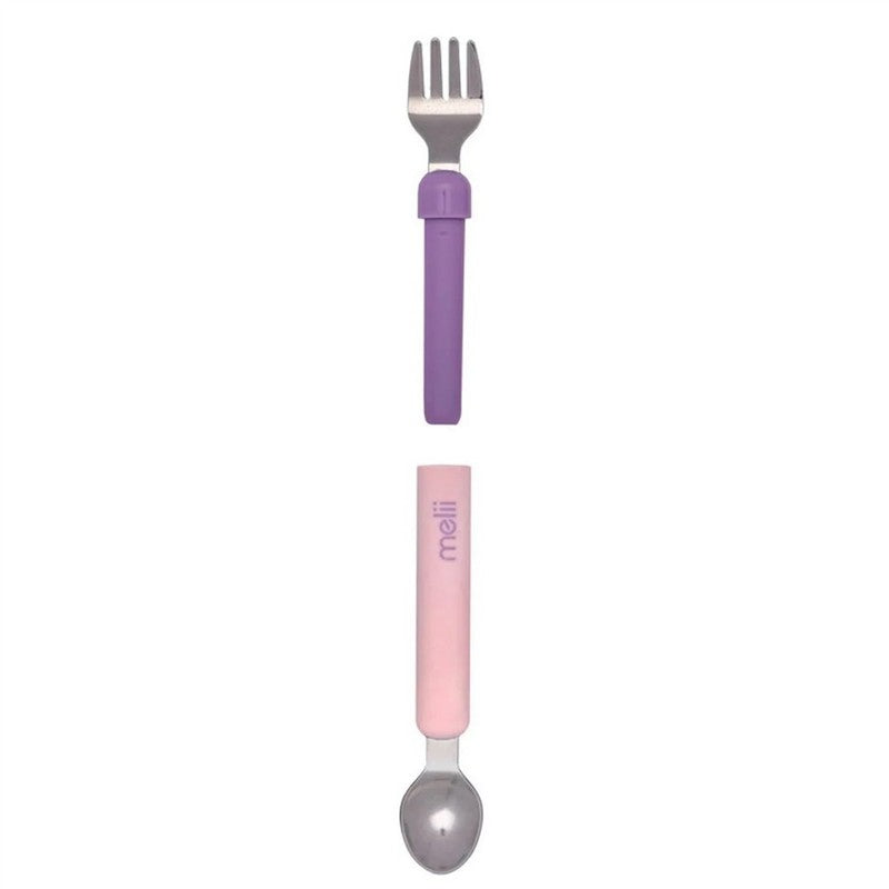 Melii - Pink & Purple Spork On The Go Image 4
