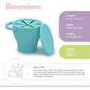 Melii Collapsible Silicone Container 10.7 fl oz / 315 mL - Blue Image 3