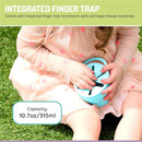 Melii - Silicone Collapsible Snack Container With Finger Trap, Blue Image 5