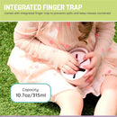 Melii - Silicone Collapsible Snack Container With Finger Trap, Pink Image 5