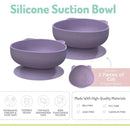 Melii - Silicone Suction Bowls for Babies and Toddlers, 10.1 oz - 2 Pack, Cat Purple Image 3