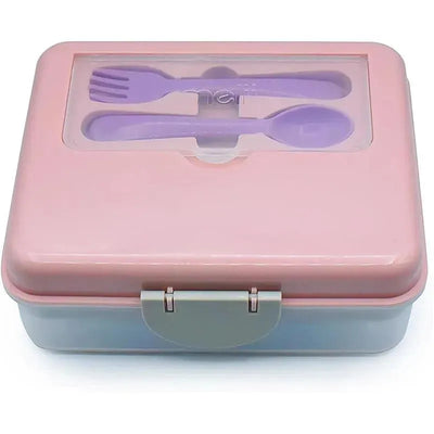 Melii - Two Tier Bento, 48.8 Oz, Pink Image 1