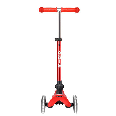 Micro Kickboard - Mini Deluxe LED 3-Wheeled, RED Image 1